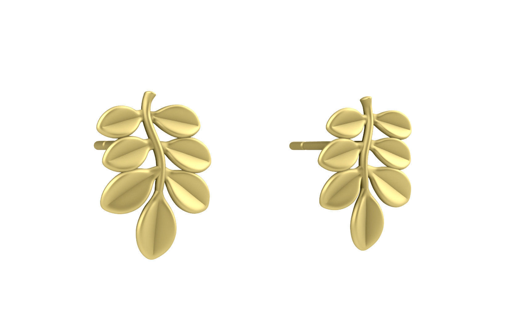 Leaf Charm Set - Ash Tree Leaf Charm for Ring Earrings Bracelet 3D print model_13