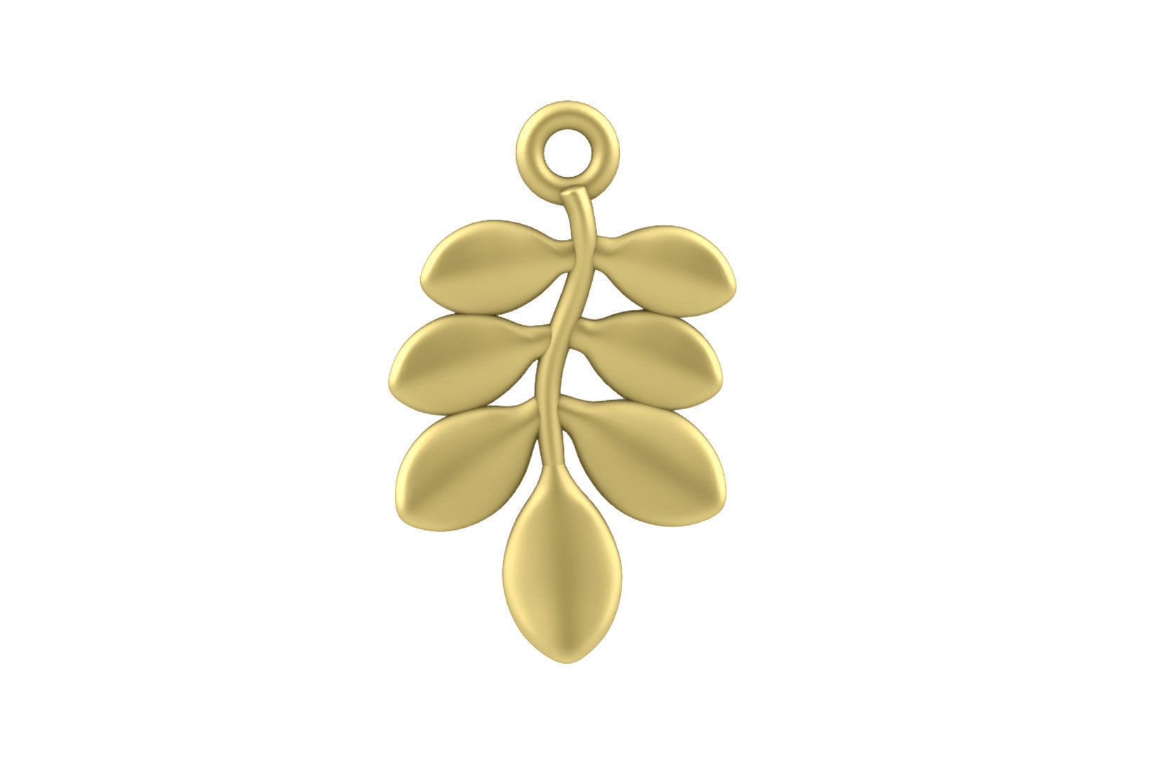 Leaf Charm Set - Ash Tree Leaf Charm for Ring Earrings Bracelet 3D print model_6