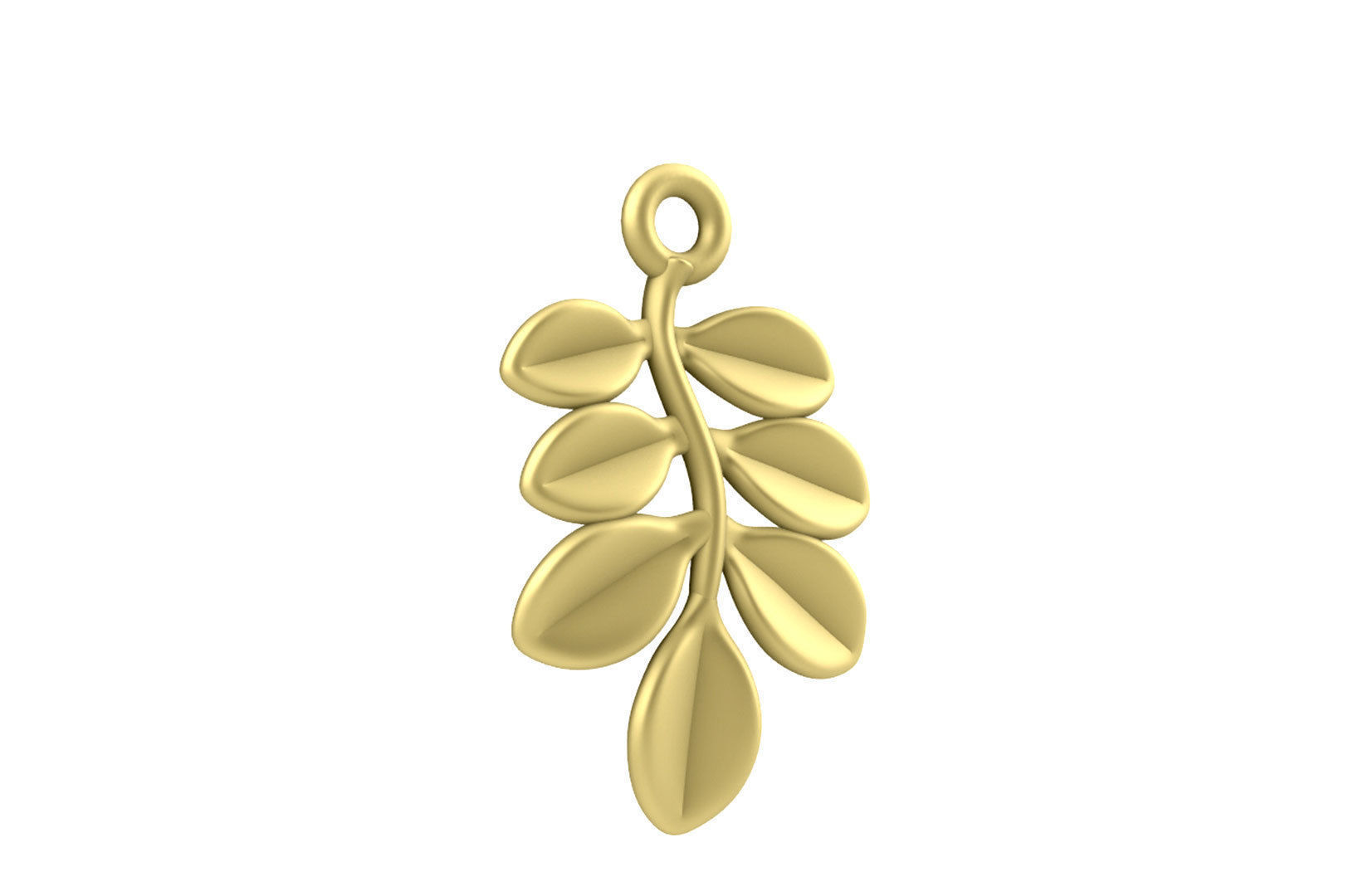 Leaf Charm Set - Ash Tree Leaf Charm for Ring Earrings Bracelet 3D print model_3