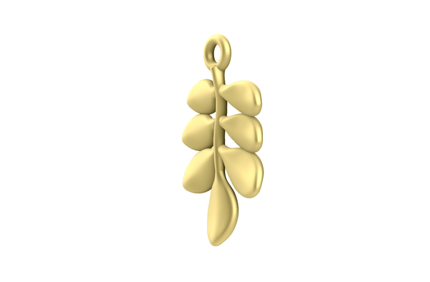 Leaf Charm Set - Ash Tree Leaf Charm for Ring Earrings Bracelet 3D print model_5