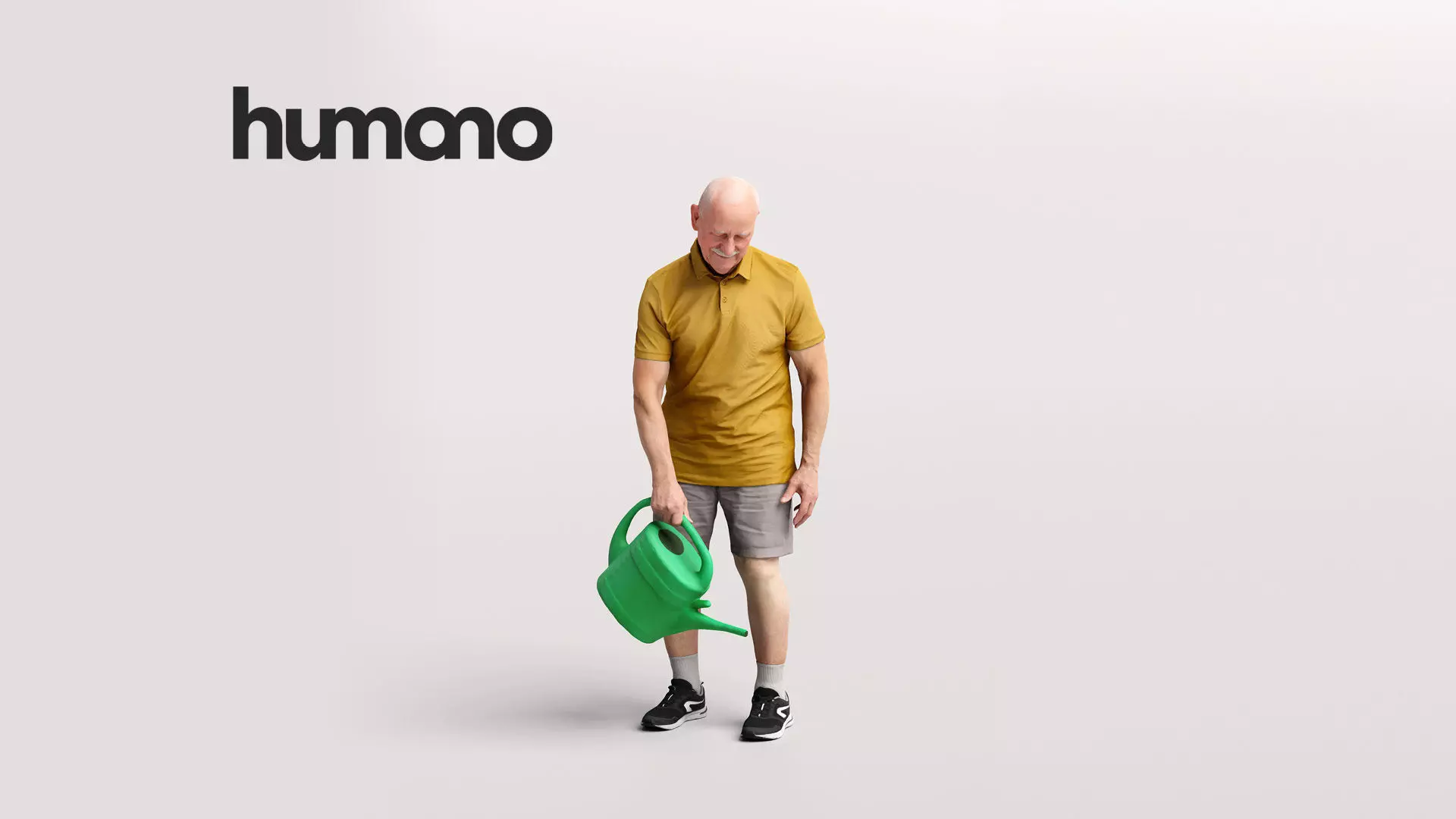 Humano Gardening Man with watering can 2209-6 3D model_0