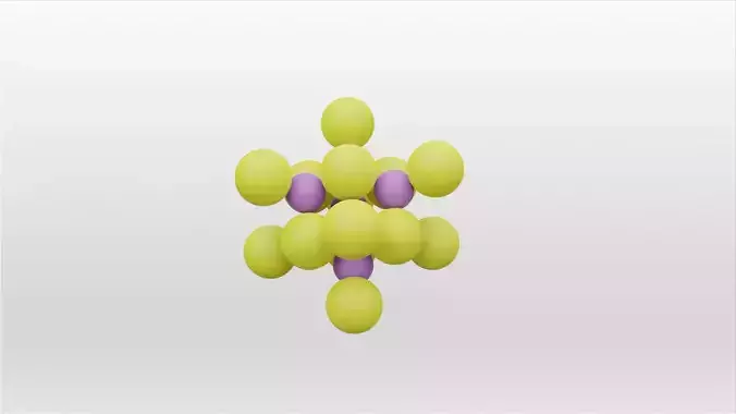 K2S Potassium sulfide 3D model