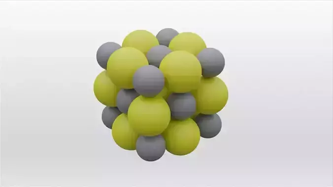 PbS Lead sulfide 3D model