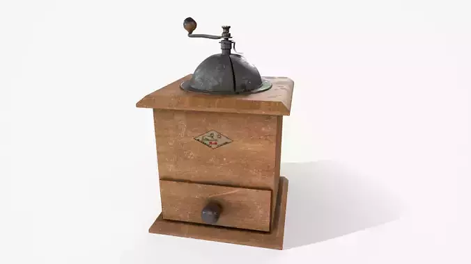 French Coffee Grinder 3D model