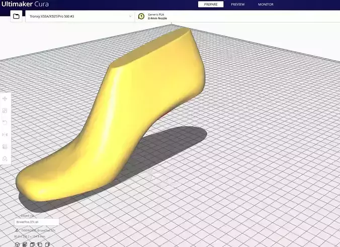 Shoes Lasts -  BroadToe 3D print model 3D model