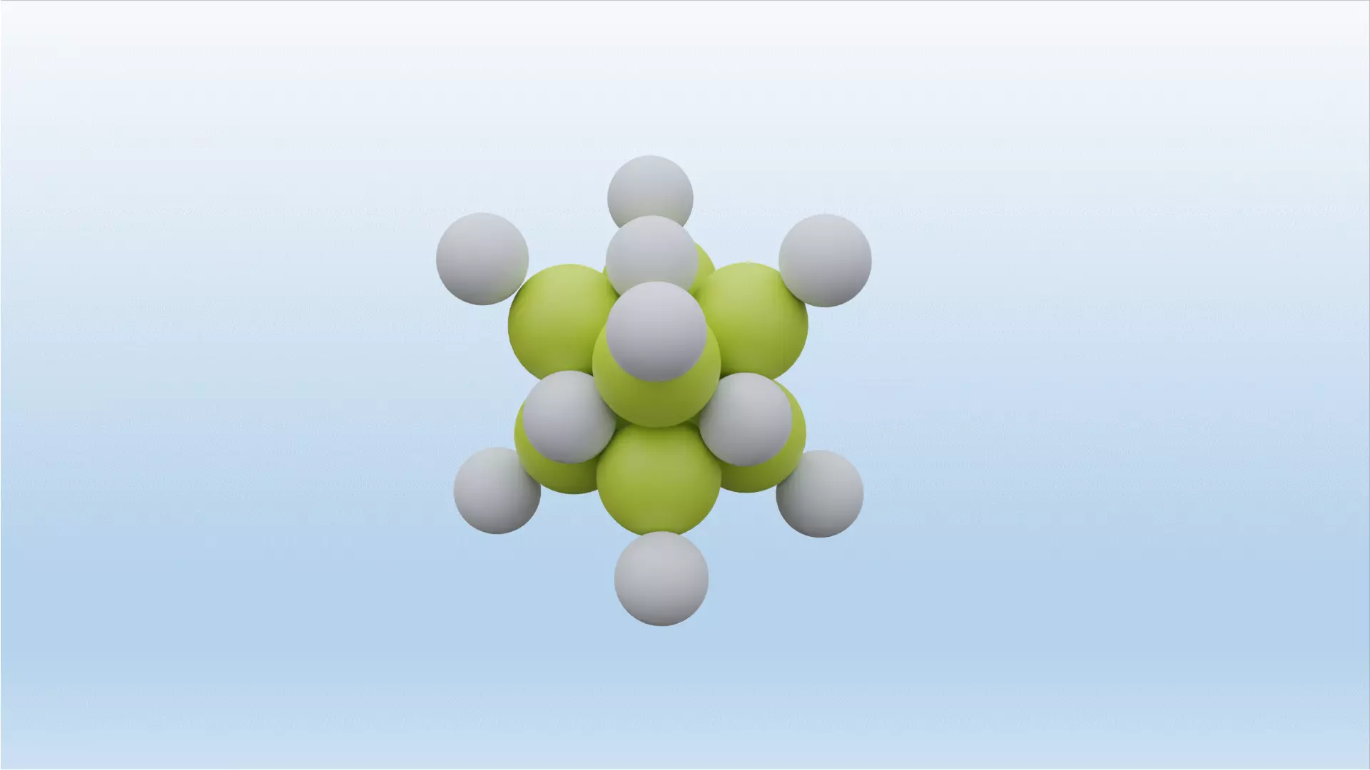 CaF2 Calcium fluoride 3D model_0