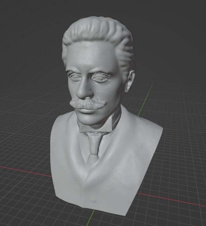 Giacomo Puccini 3D print model_2