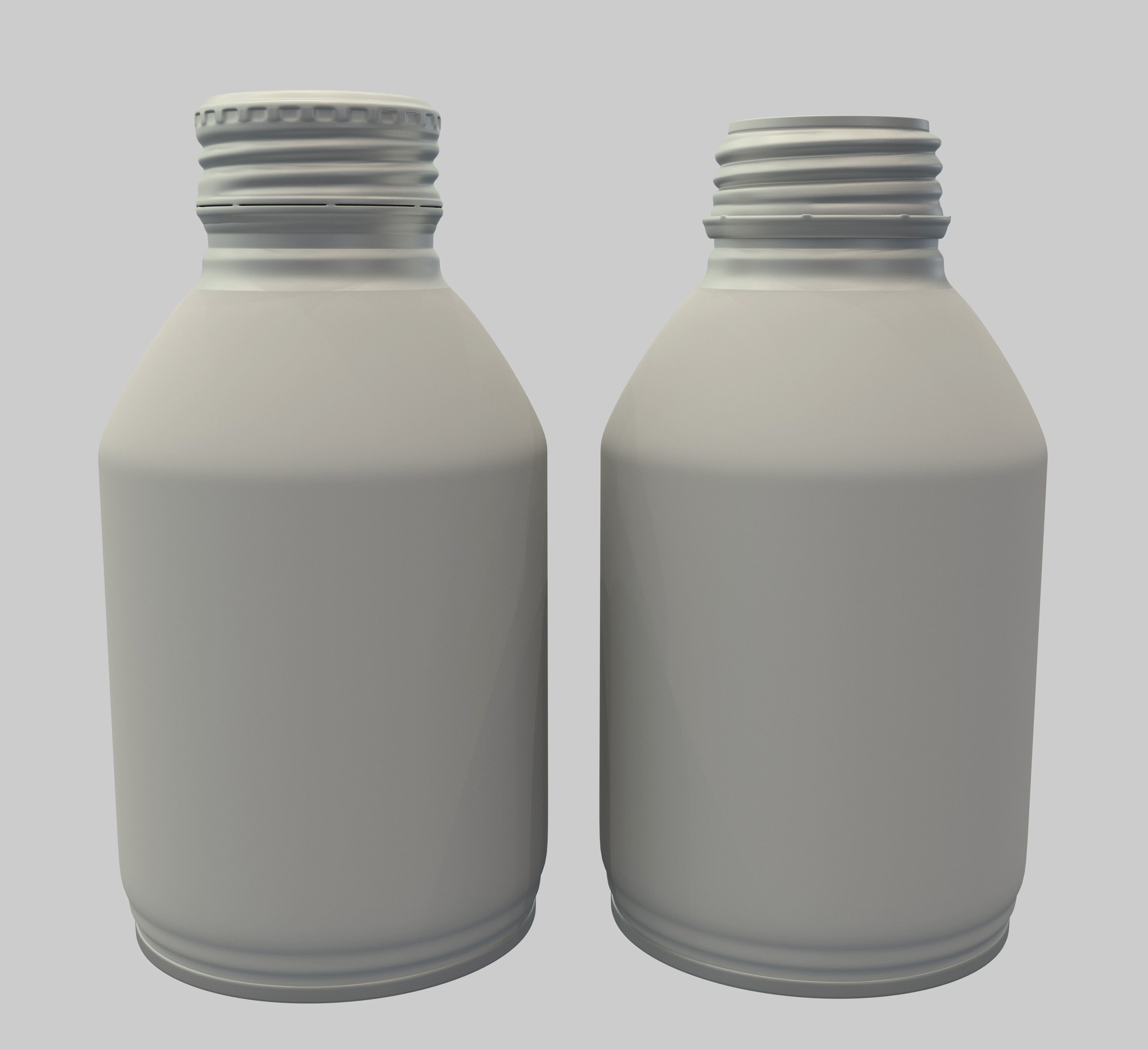 Aluminium Bottle 3D model_4