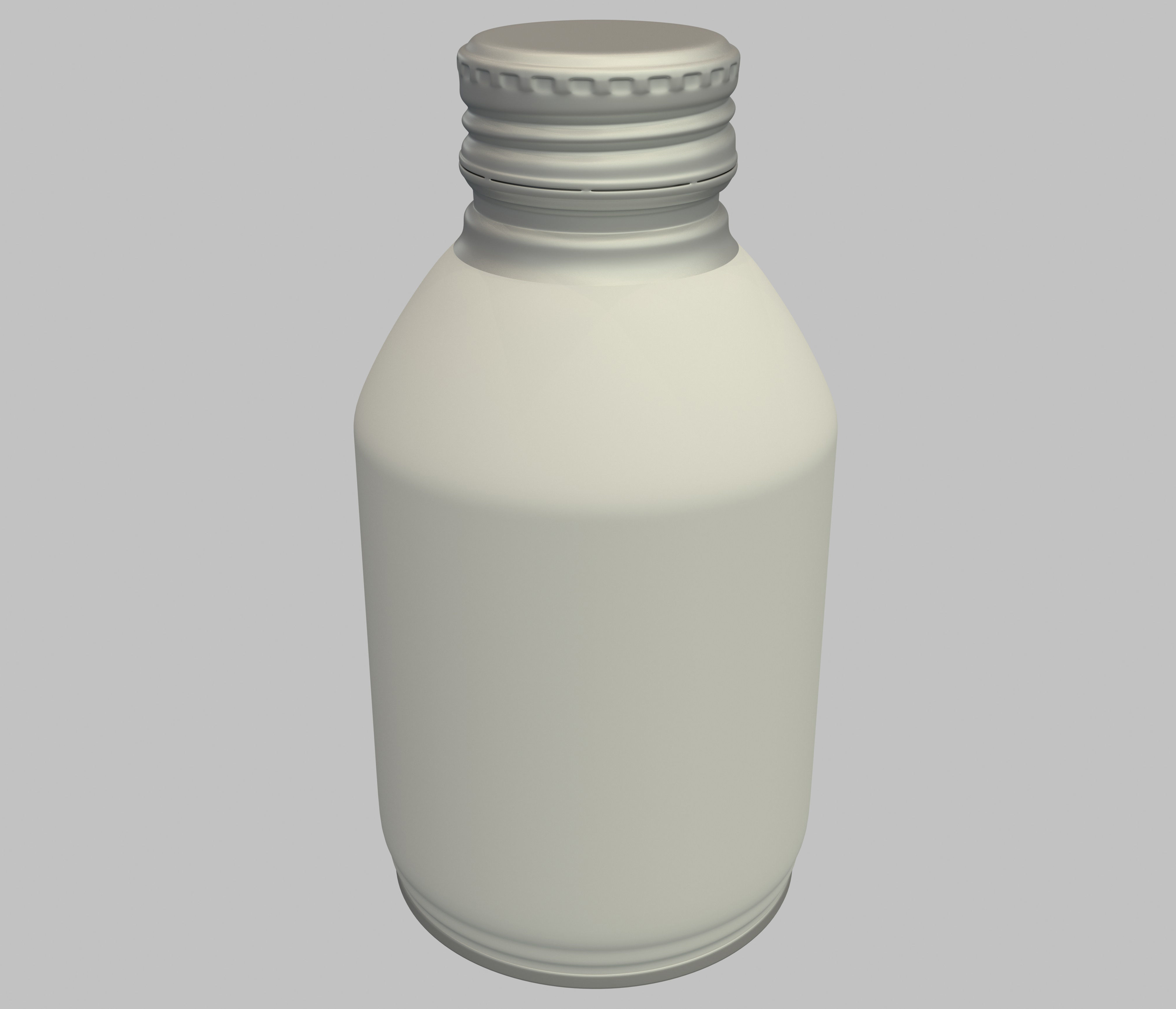 Aluminium Bottle 3D model_2