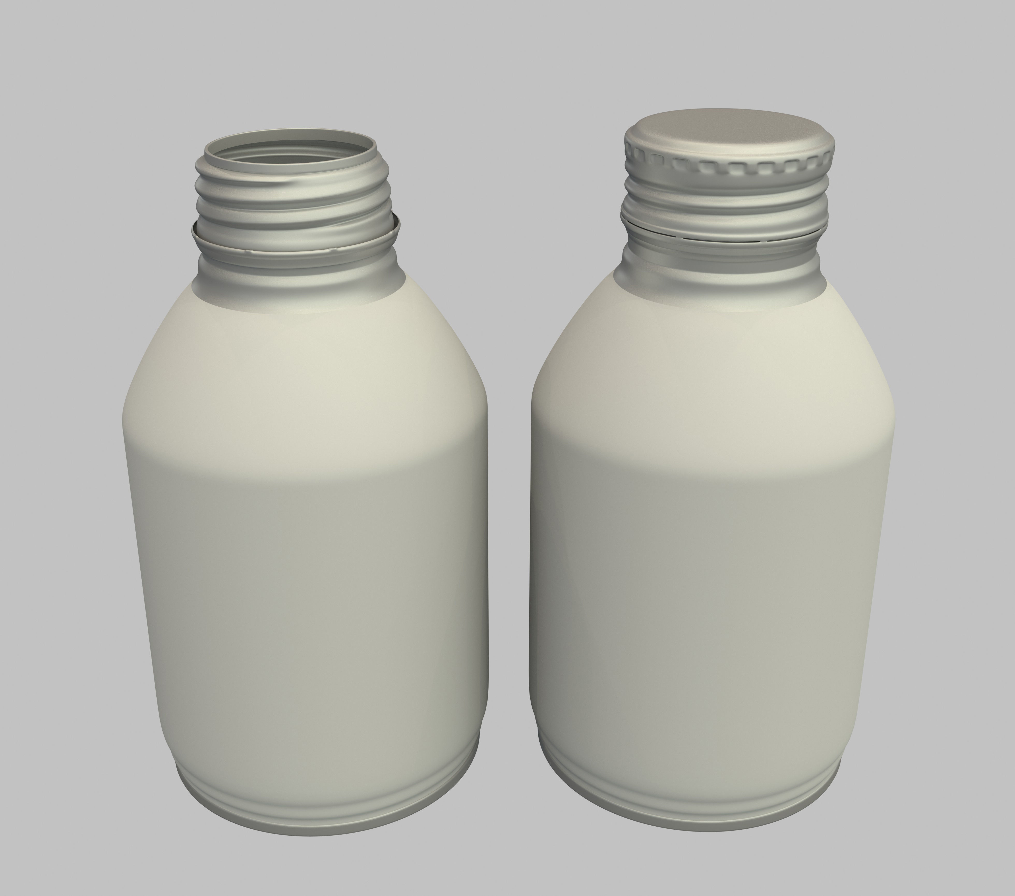 Aluminium Bottle 3D model_1