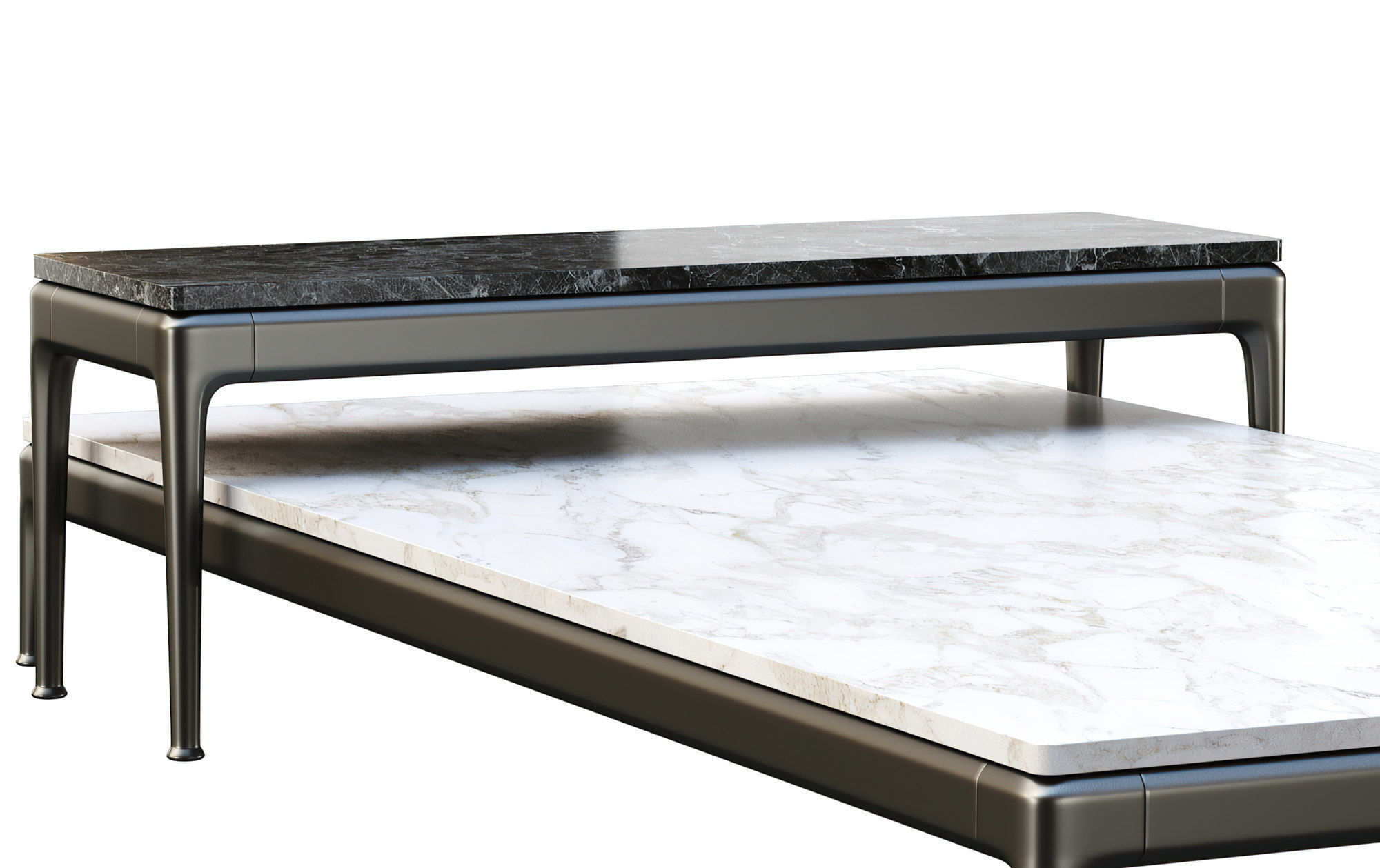 Tables Flexform Pico 283H3 and Flexform Pico 283H5  Low-poly 3D model_8