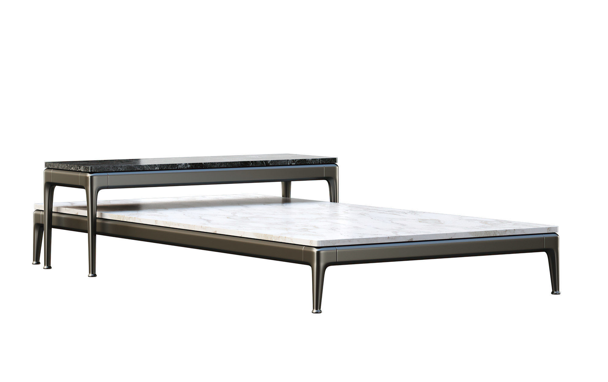 Tables Flexform Pico 283H3 and Flexform Pico 283H5  Low-poly 3D model_4