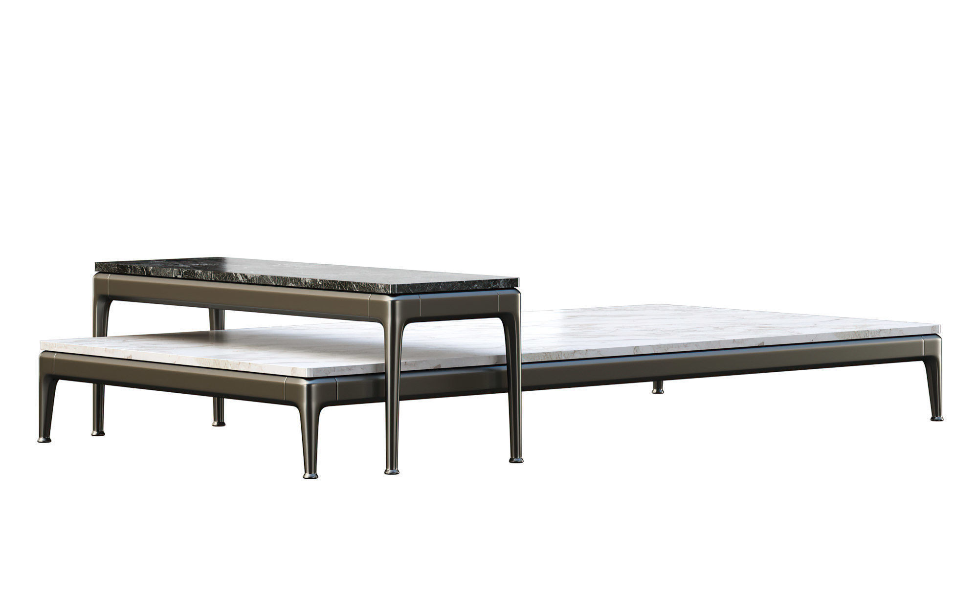 Tables Flexform Pico 283H3 and Flexform Pico 283H5  Low-poly 3D model_2