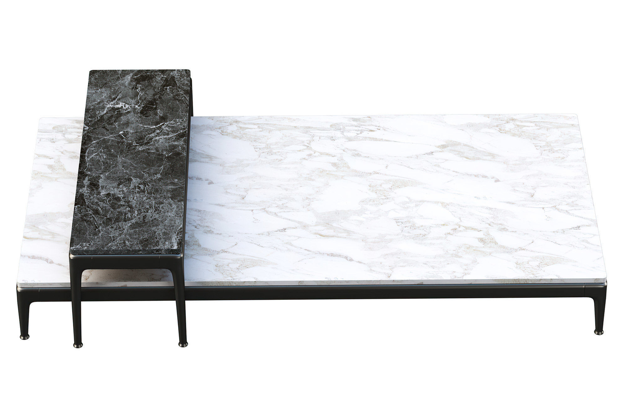 Tables Flexform Pico 283H3 and Flexform Pico 283H5  Low-poly 3D model_3