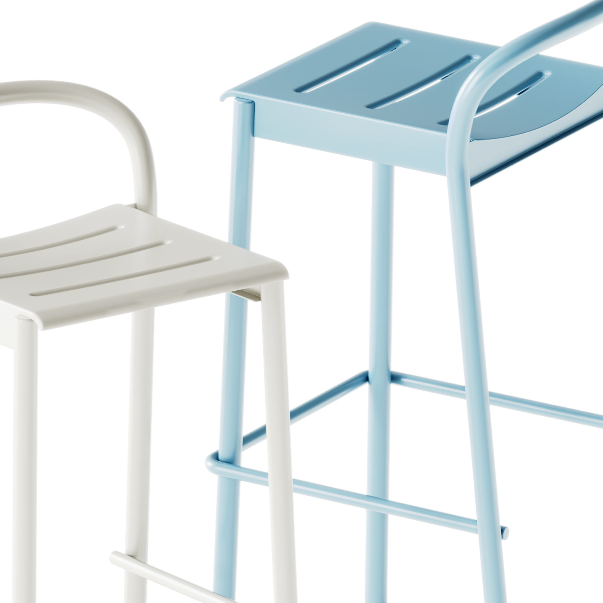 Muuto Linear Steel Bar and Counter Stool 3D model_5