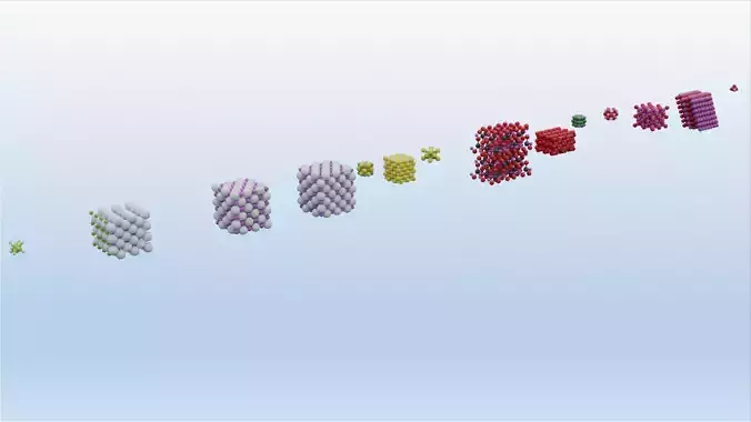 Chemical compounds pack 3D model