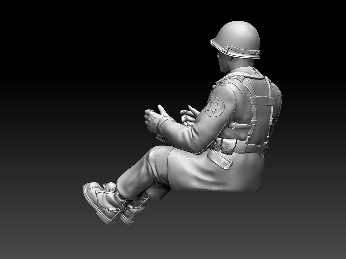 us driver ww2 3D print model_12