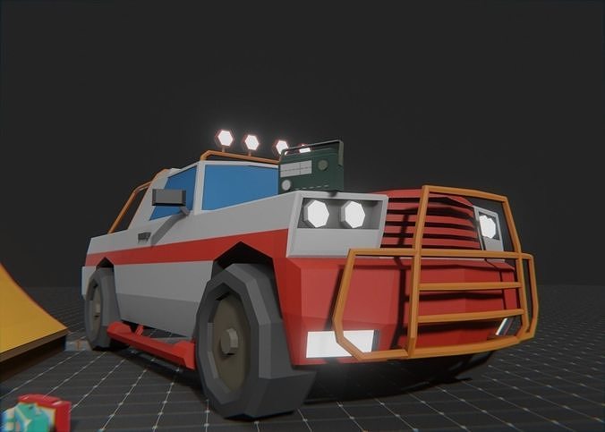 Survival Pack lowPoly Low-poly 3D model 7