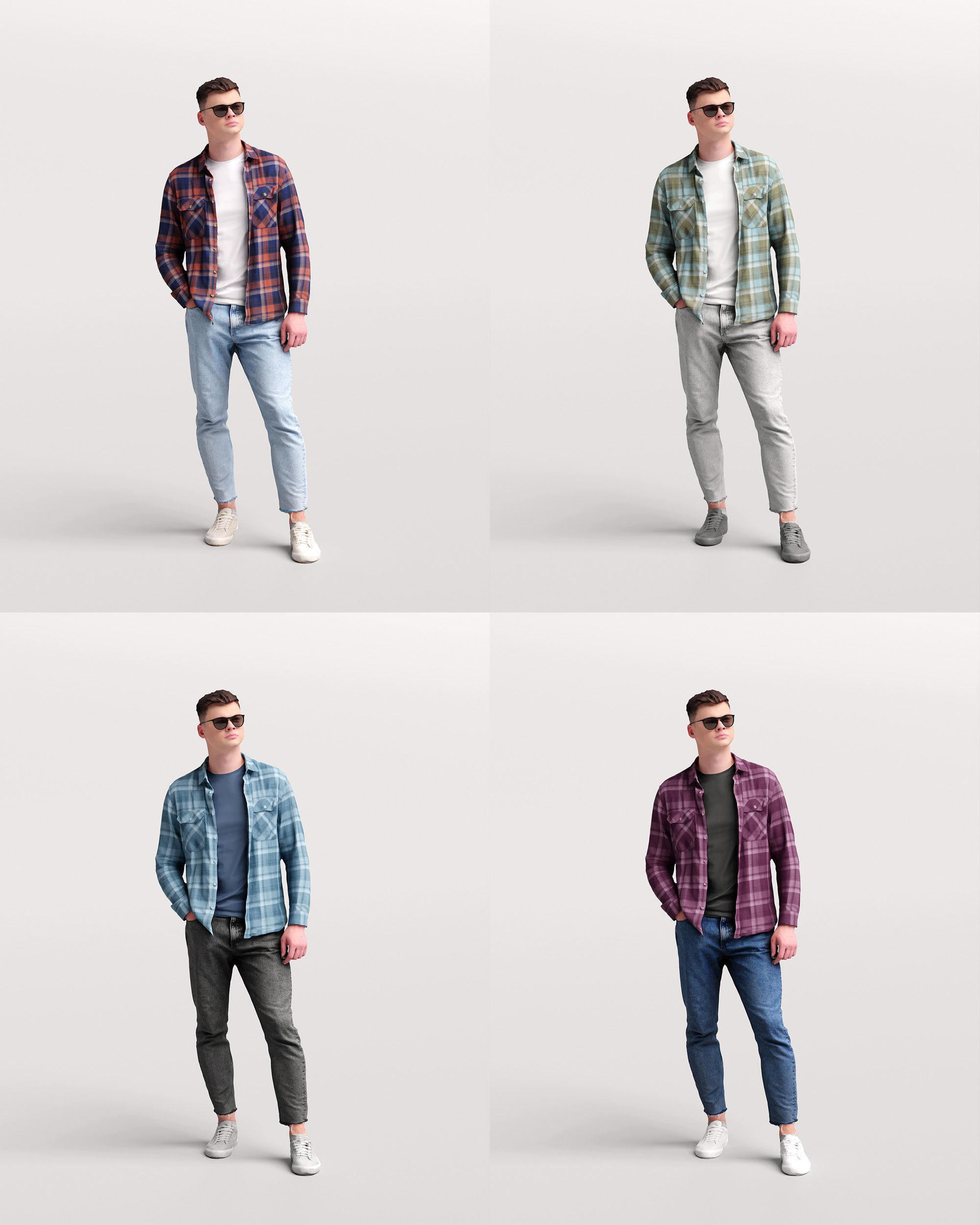 Humano Man in the garden 2210-7 3D model_13