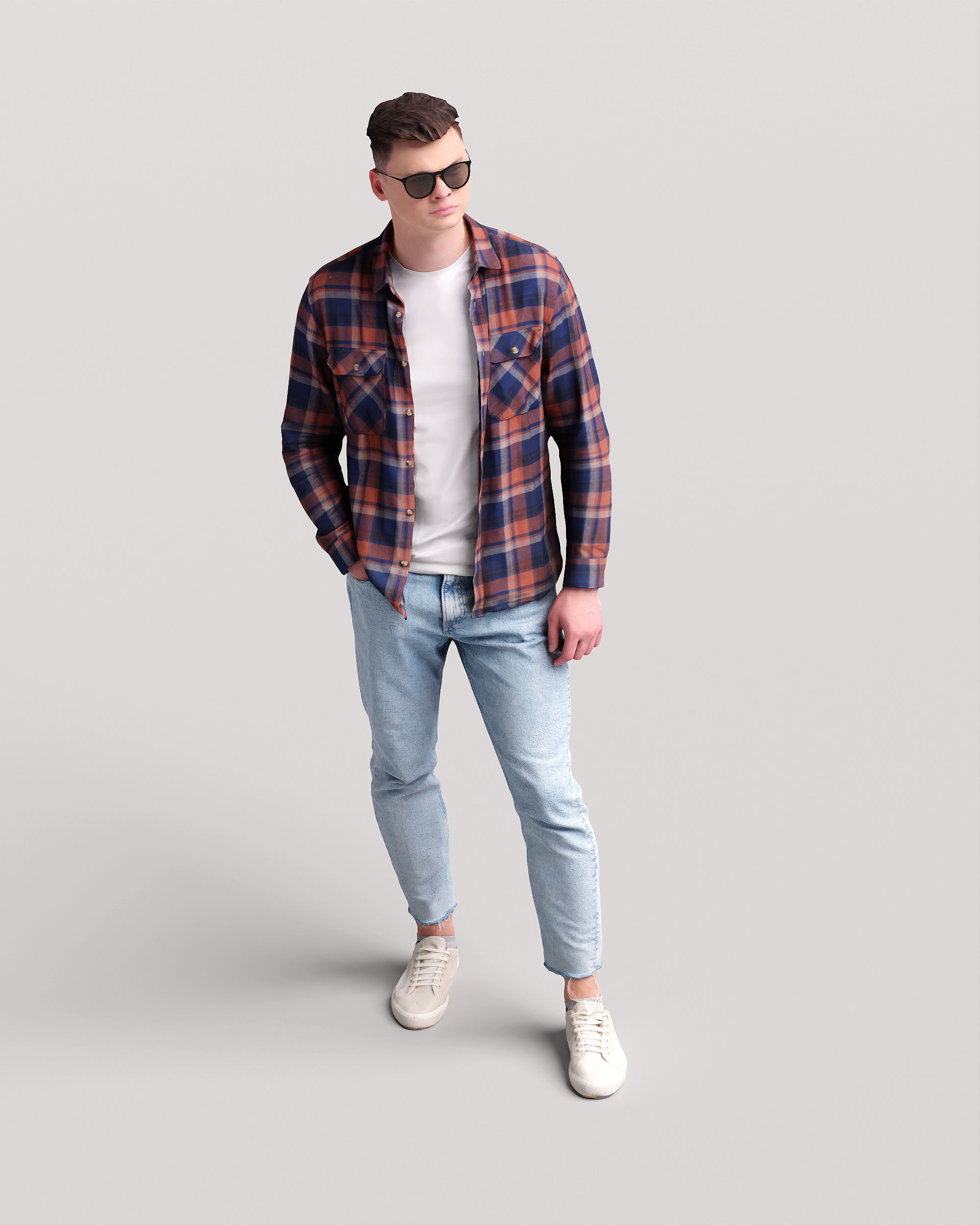 Humano Man in the garden 2210-7 3D model_8