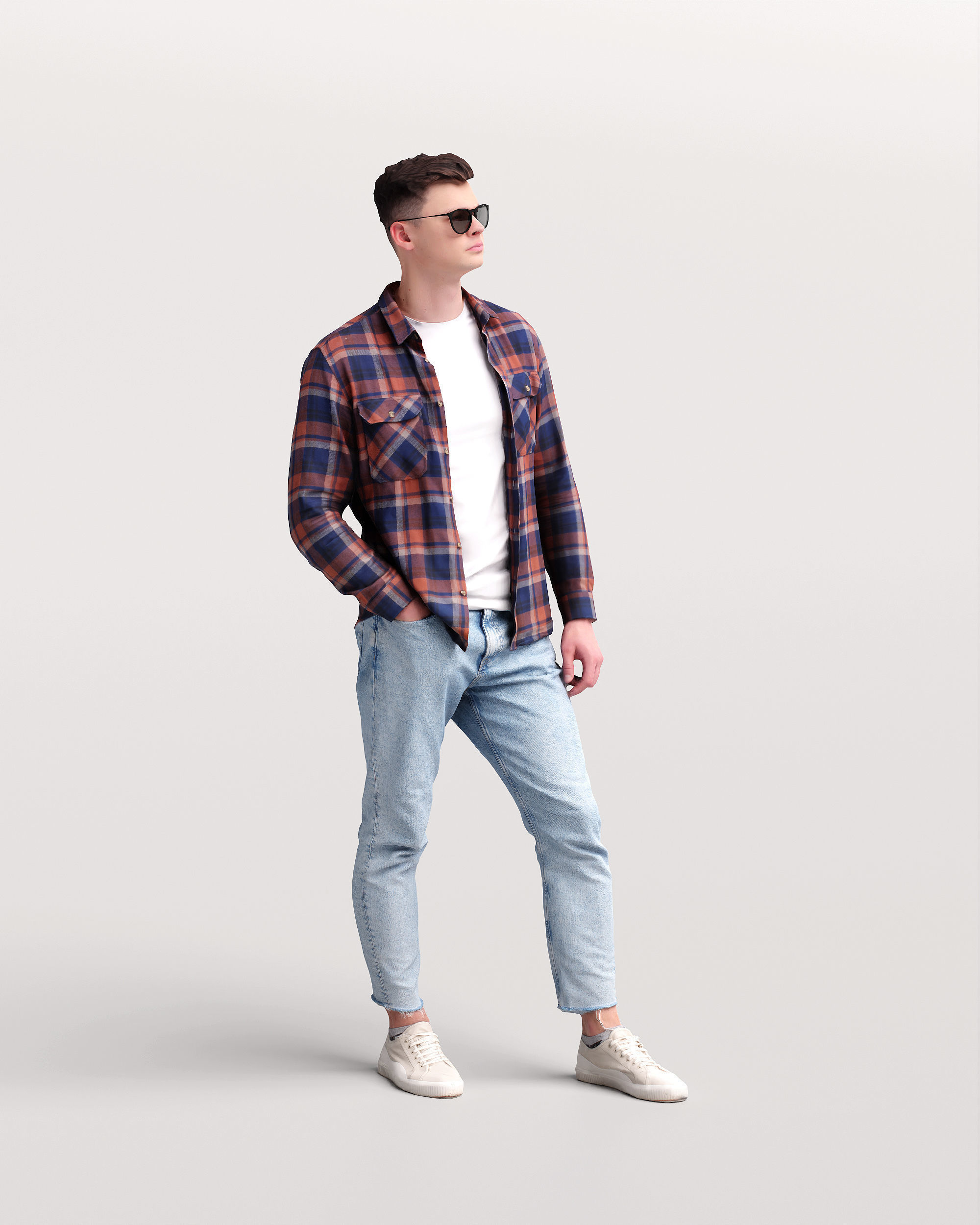 Humano Man in the garden 2210-7 3D model_2