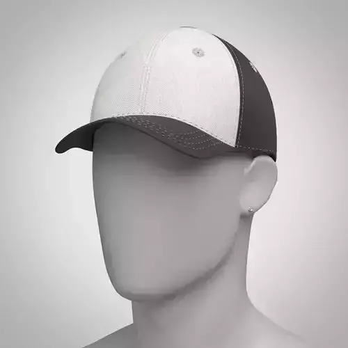 Baseball cap 3D model  Low-poly 3D model