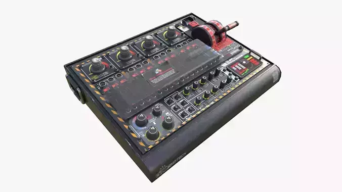 SCI-FI CONTROL PANEL  Low-poly 3D model