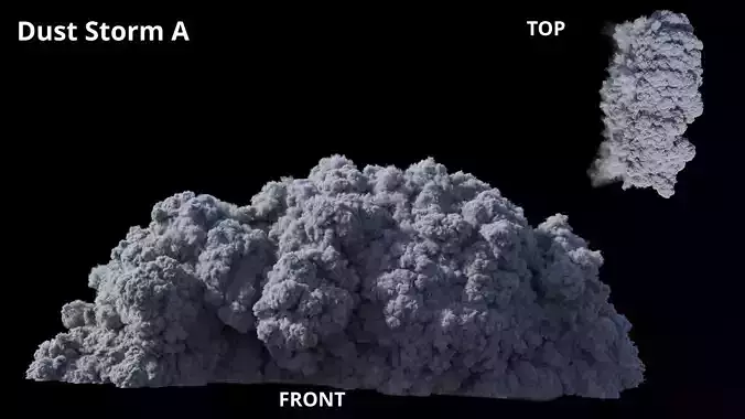Dust Storm Smoke VDB 4s  3D model