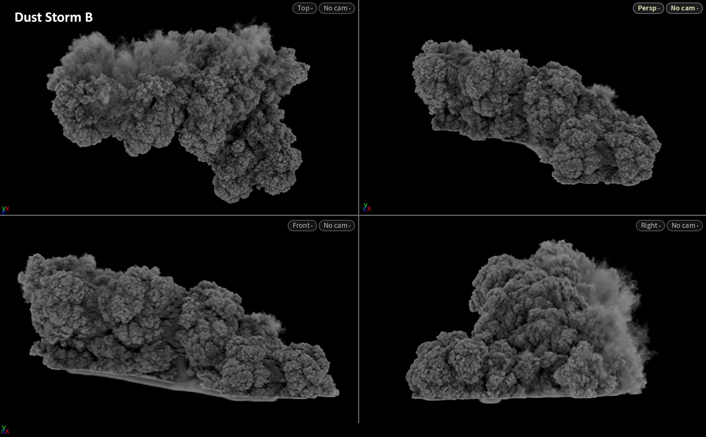 Dust Storm Smoke VDB 4s  3D model_7