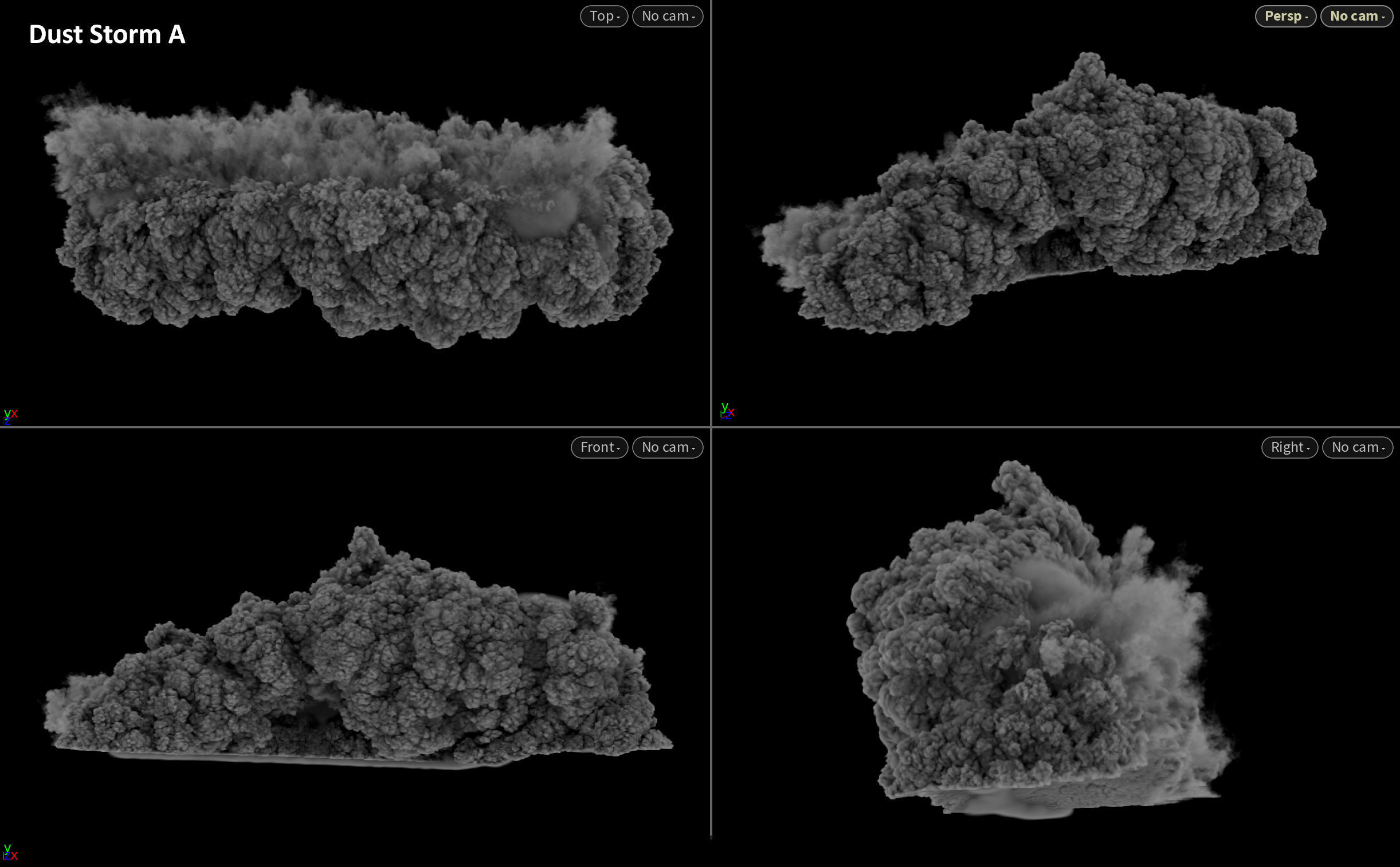 Dust Storm Smoke VDB 4s  3D model_6
