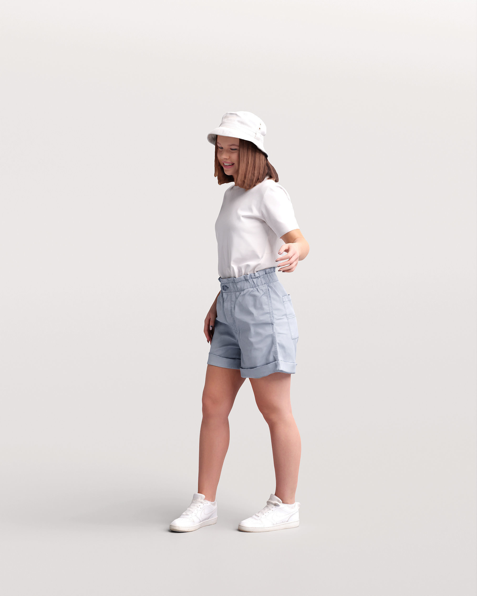 Humano Woman in the garden 2210-4 3D model_5