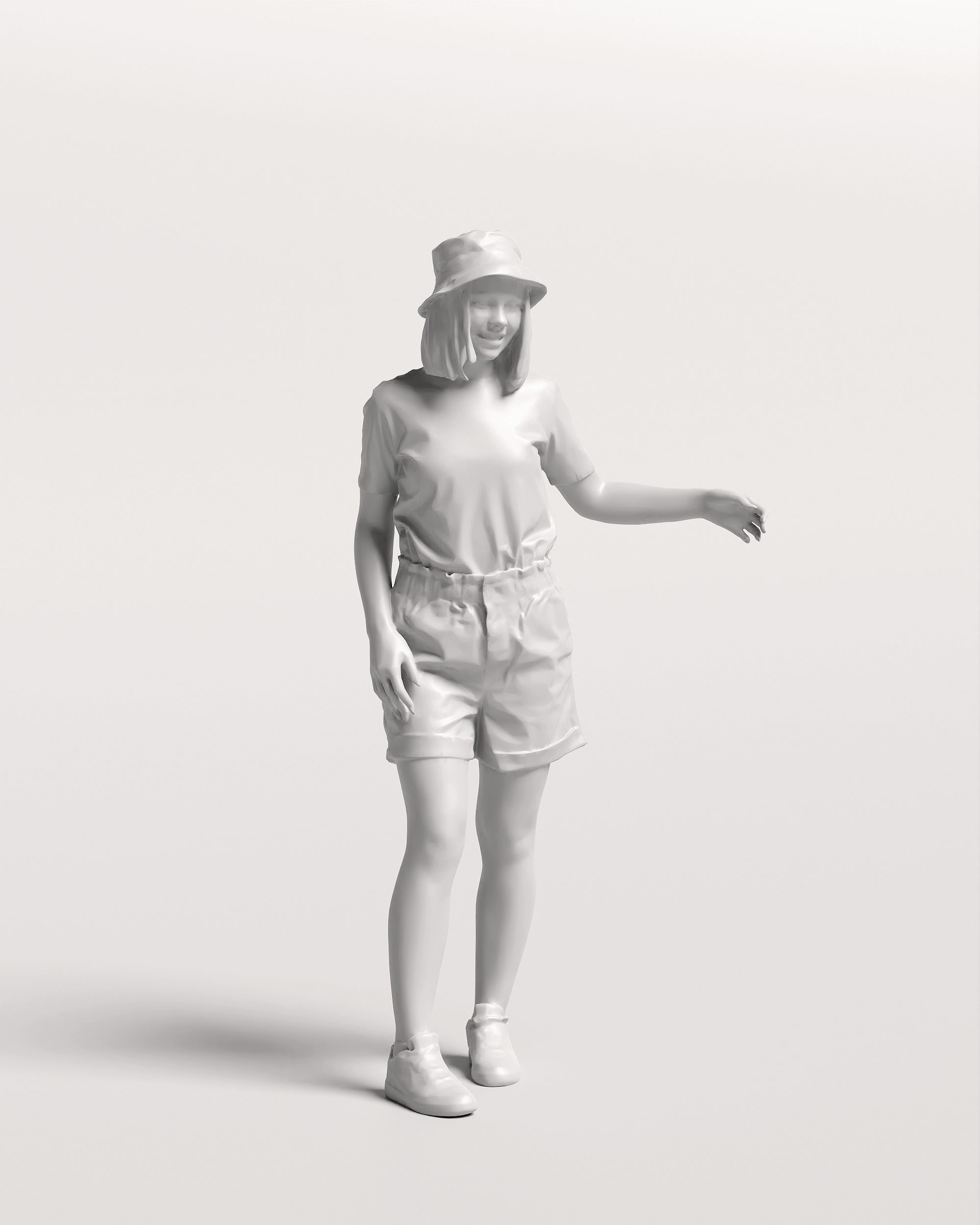 Humano Woman in the garden 2210-4 3D model_12