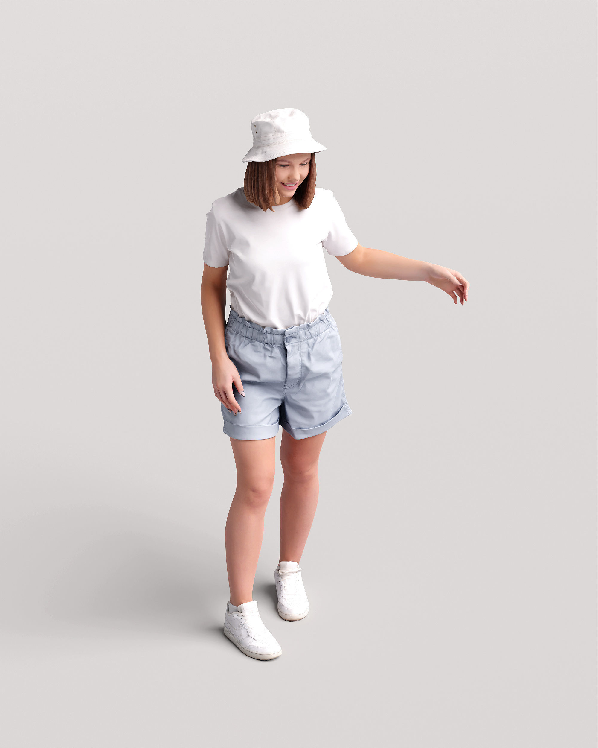 Humano Woman in the garden 2210-4 3D model_8