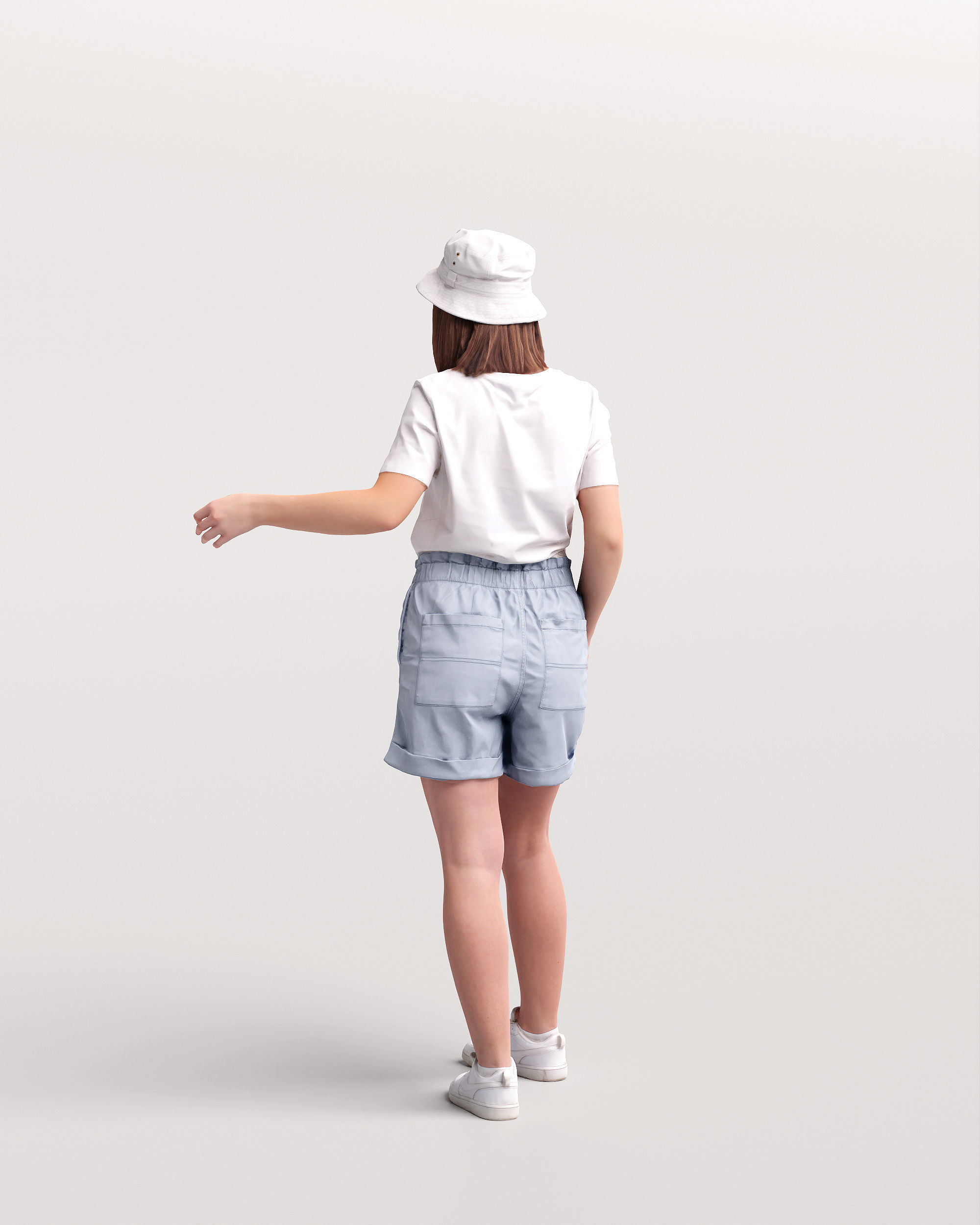 Humano Woman in the garden 2210-4 3D model_4