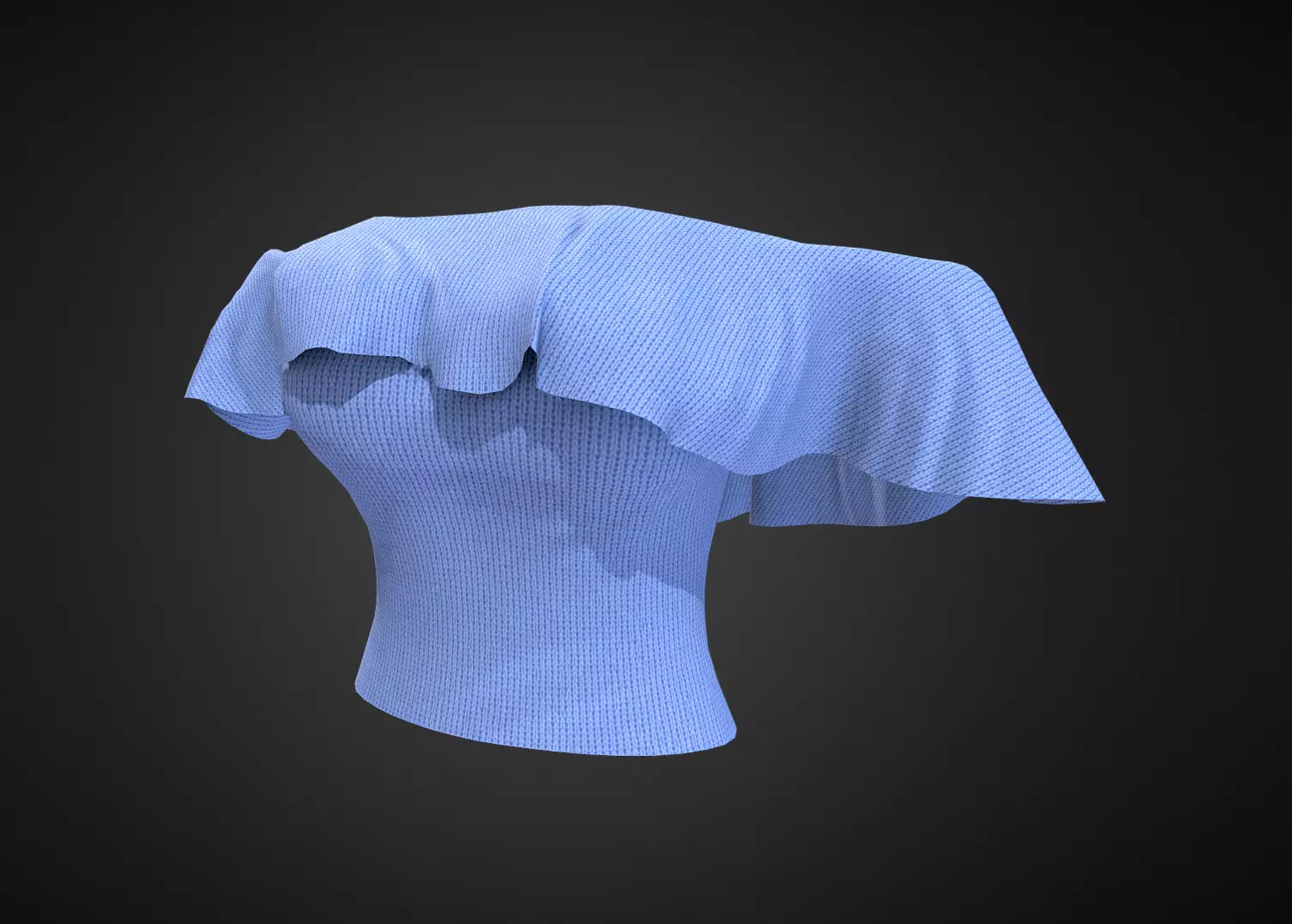Off The Shoulder Shirt - Ngchipv Free low-poly 3D model