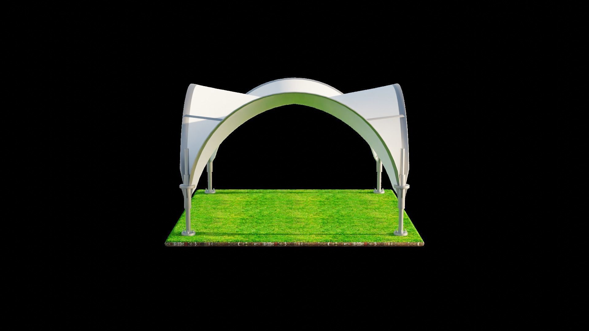 ARCH TENT 3D model_1