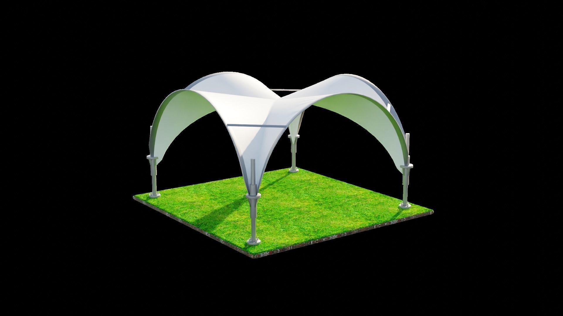 ARCH TENT 3D model_2