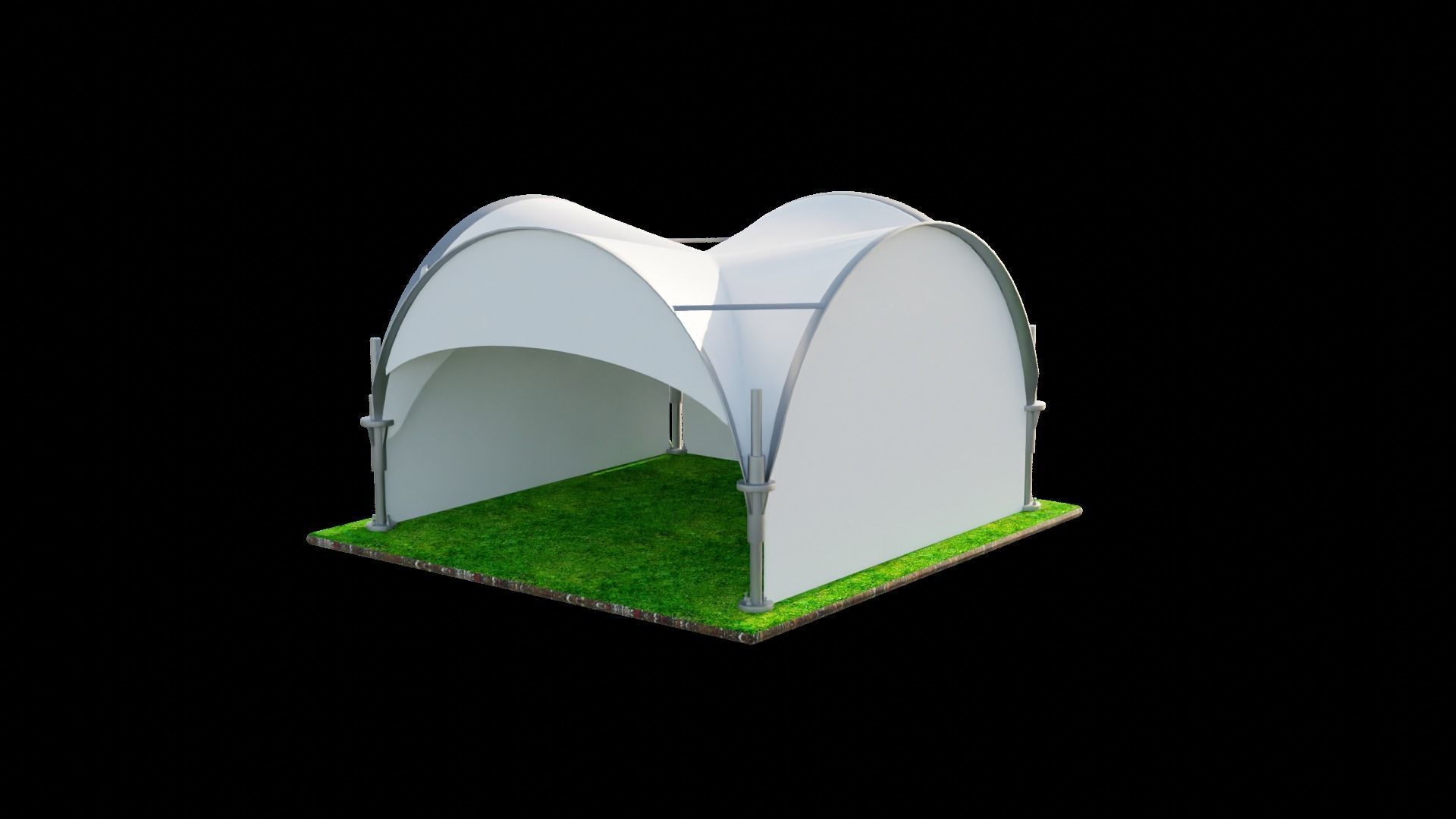 ARCH TENT 3D model_4
