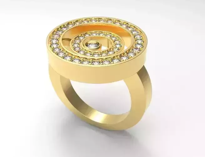 Ring like Chopard Happy Spirit style