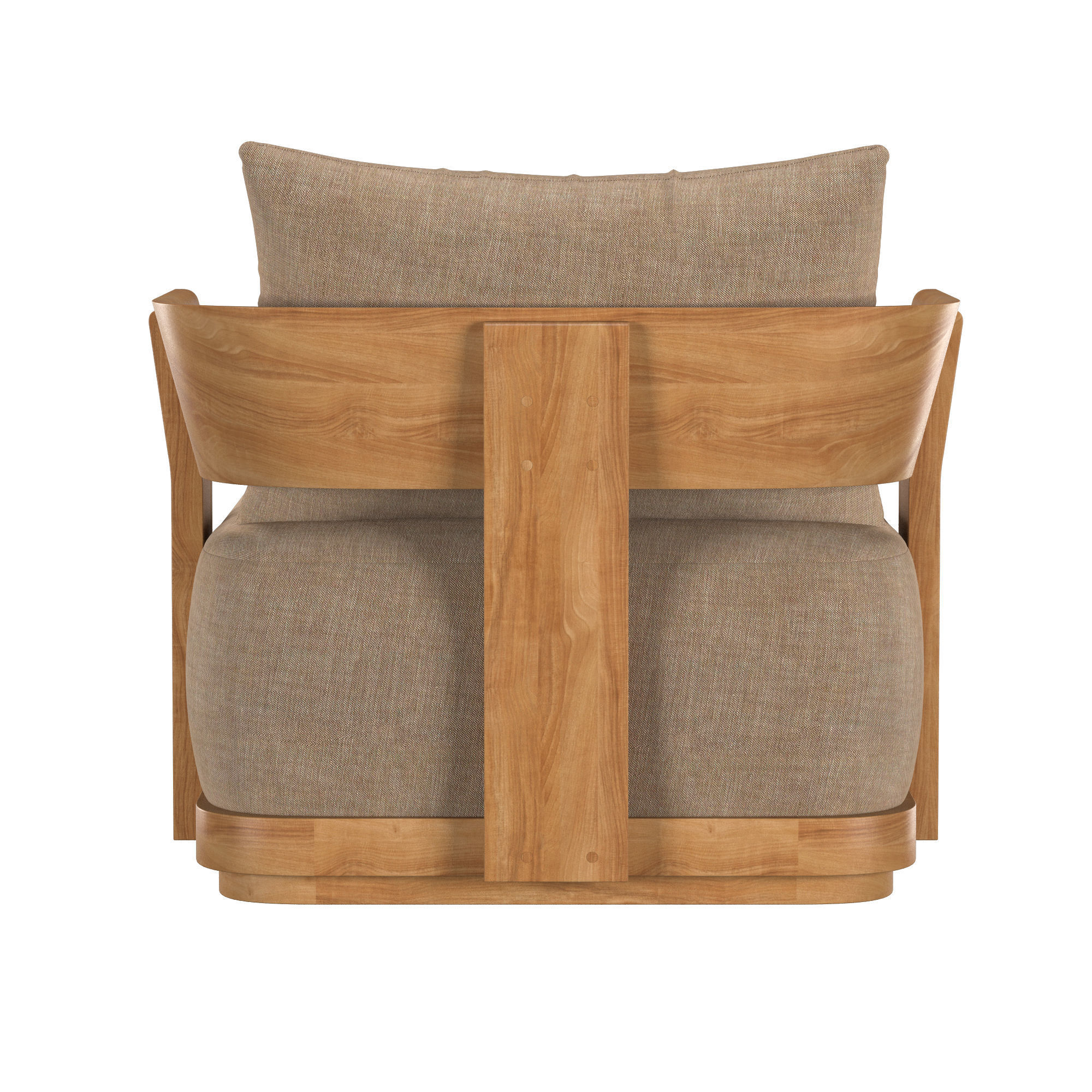 SOLARO TEAK CHAISE 3D model_3