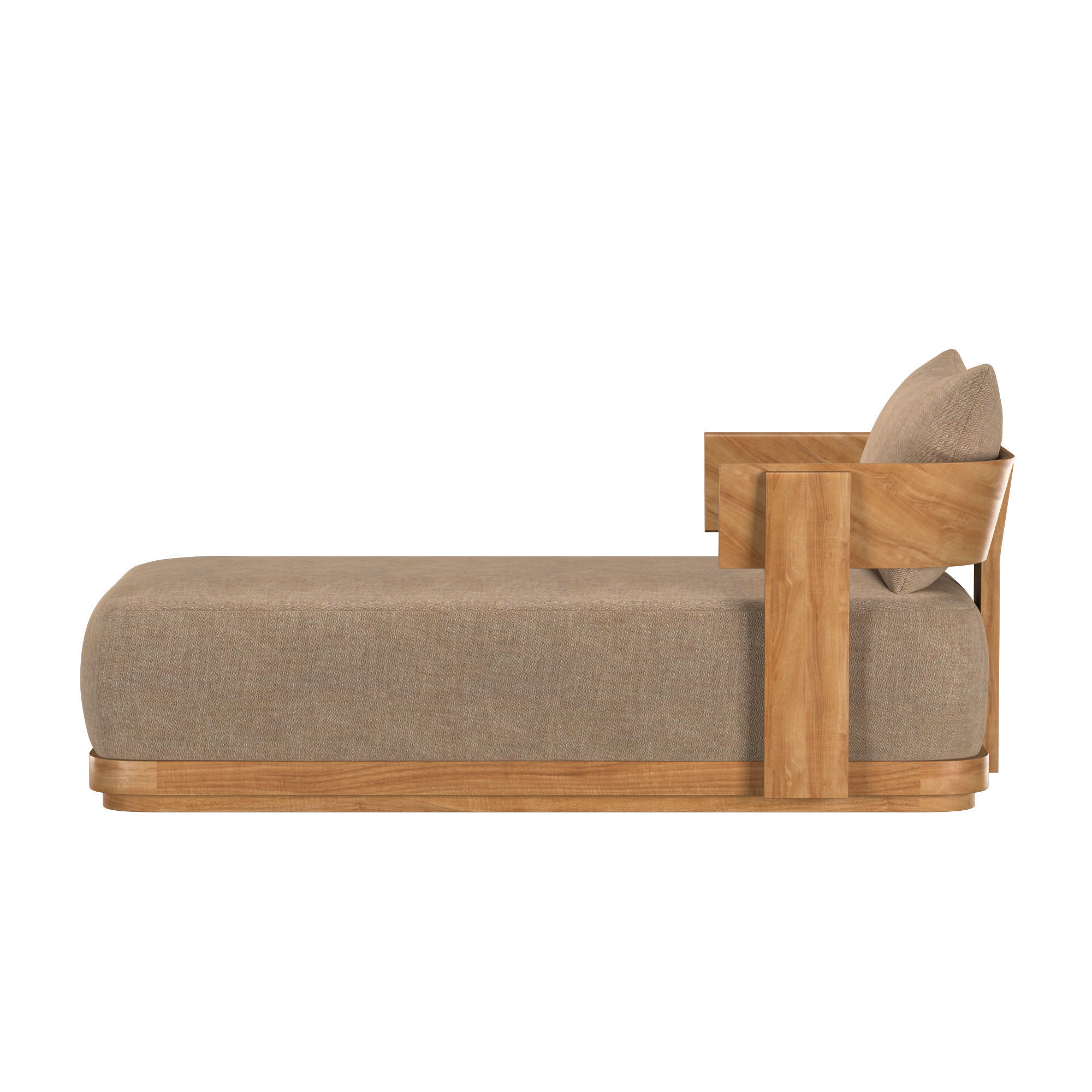 SOLARO TEAK CHAISE 3D model_4