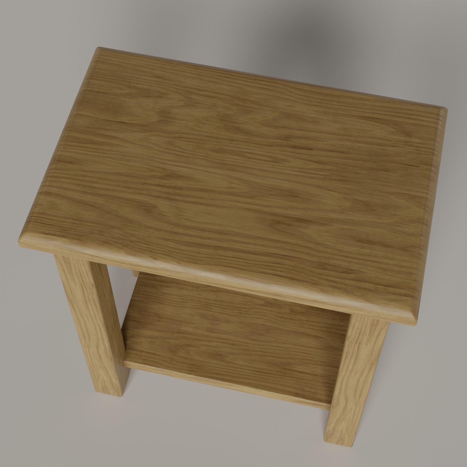 Side Table - 2 Colors Free low-poly 3D model_10