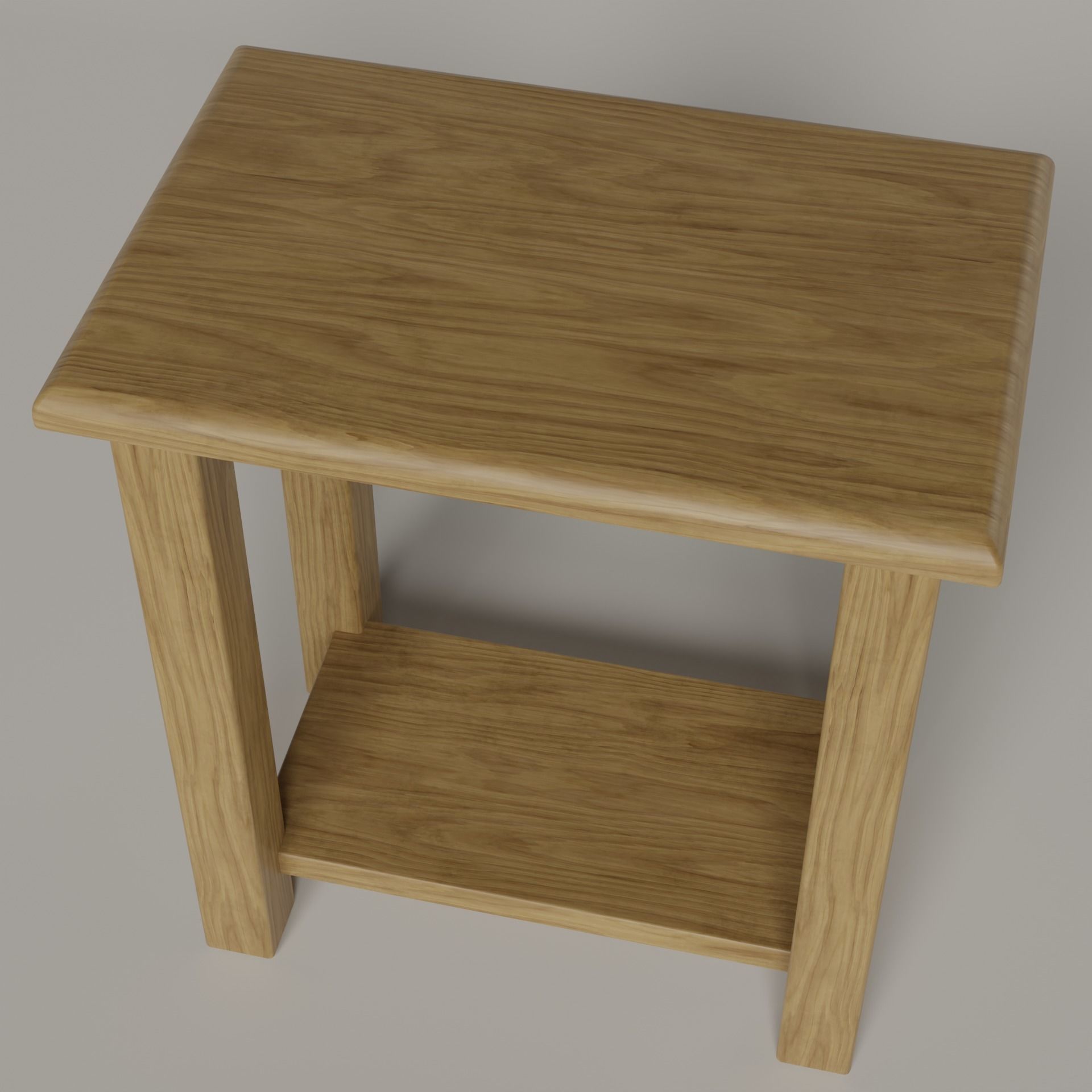 Side Table - 2 Colors Free low-poly 3D model_11