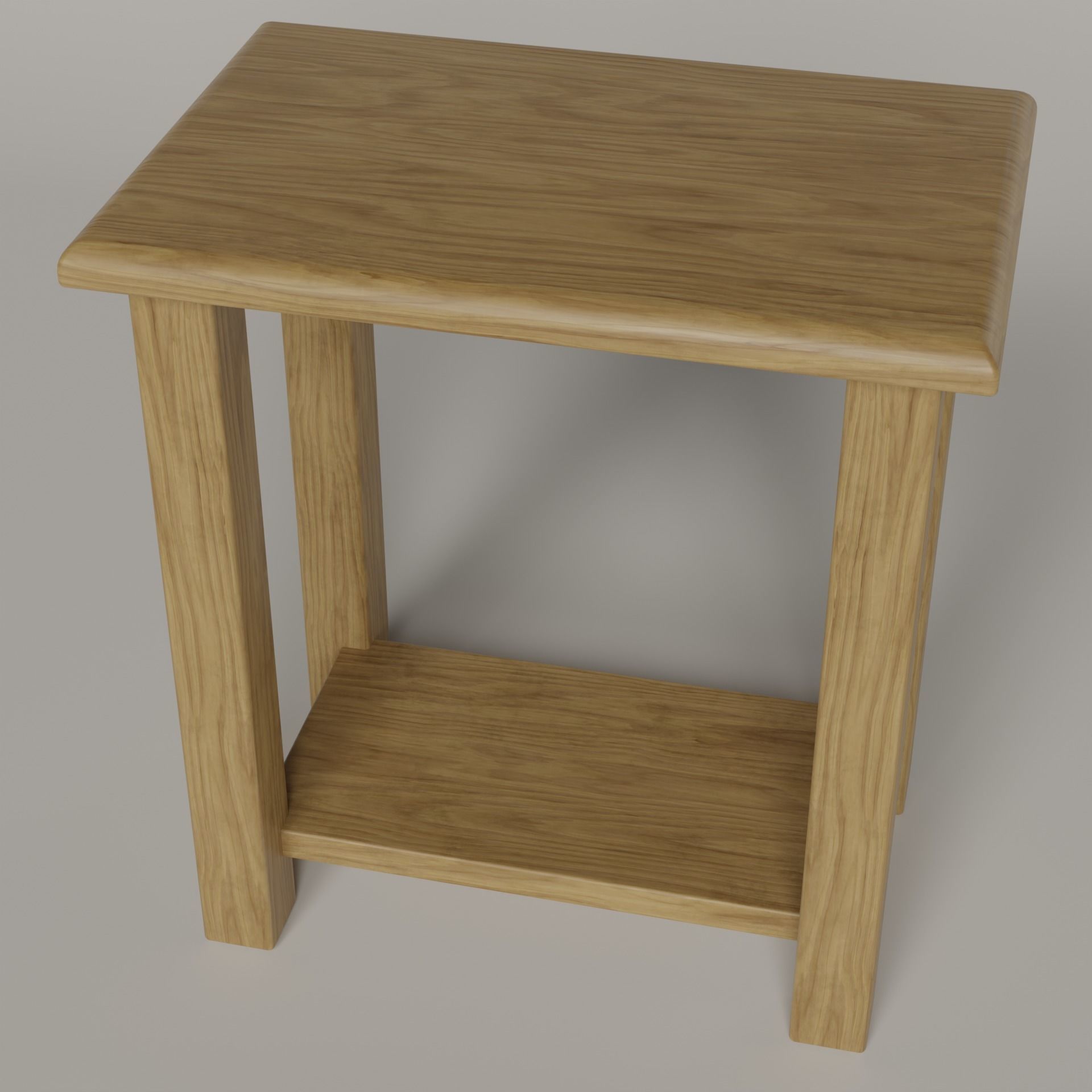 Side Table - 2 Colors Free low-poly 3D model_2