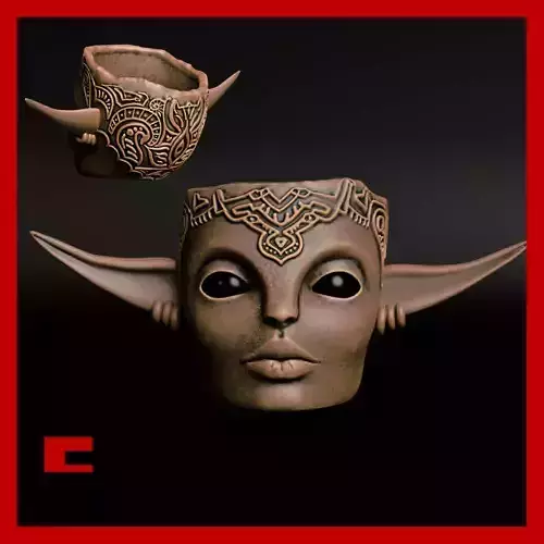 Spiritual Planter Home Decor Yoga Pot Meditation  3D print model
