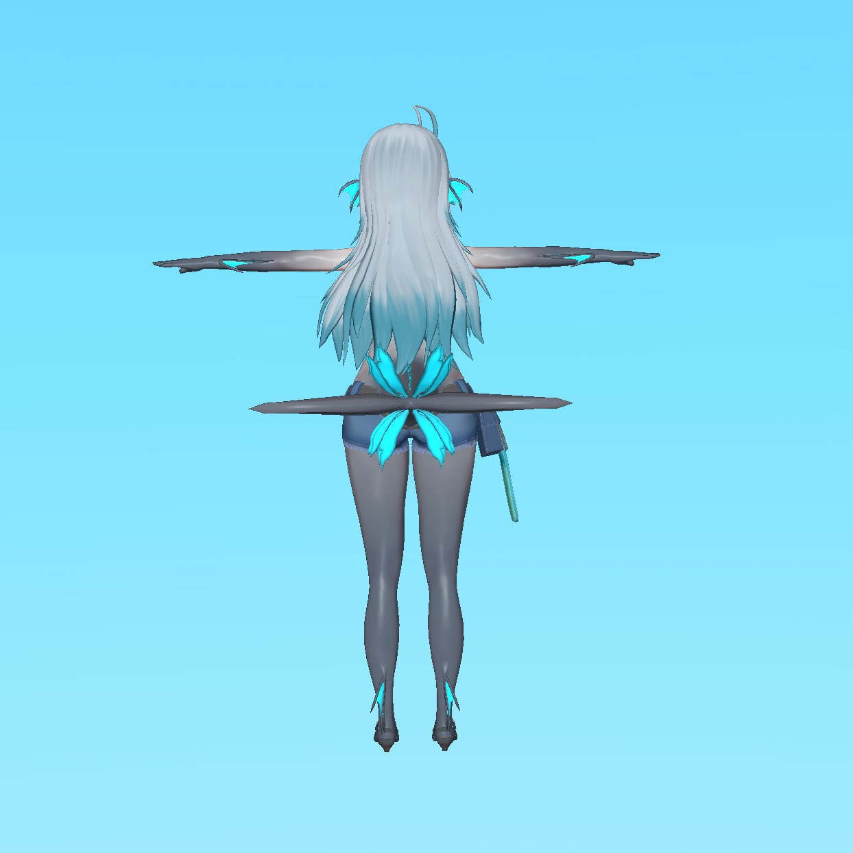 Angler Fish Musume Meroi VRChat VRM 3D model_4