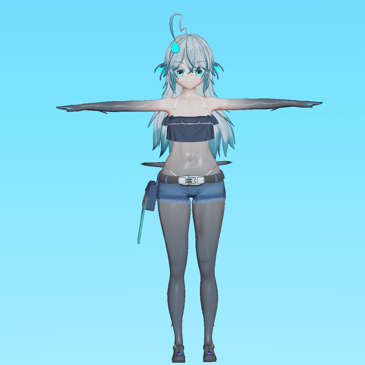 Angler Fish Musume Meroi VRChat VRM 3D model_2