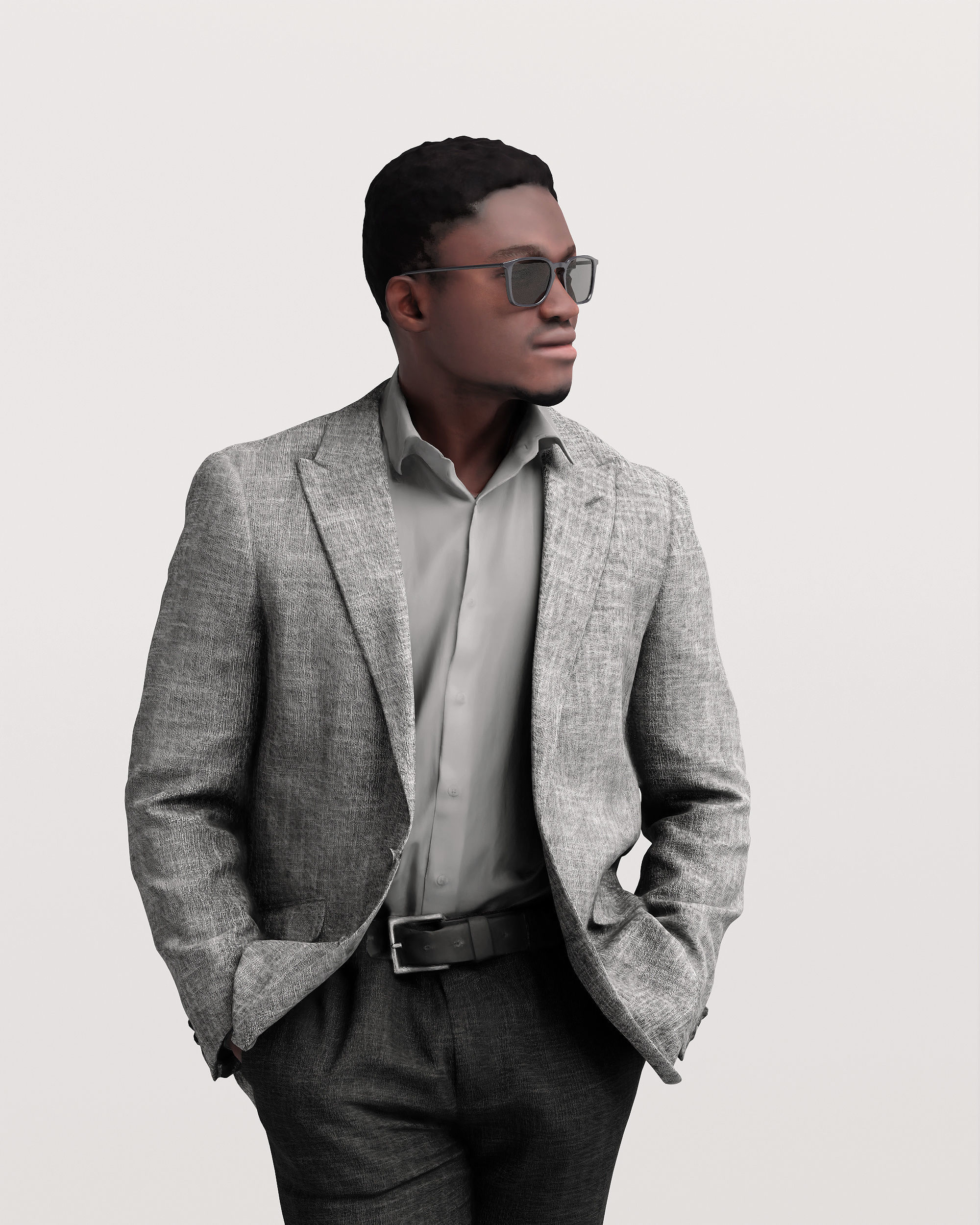 Humano Man opening car 2011-7 3D model_12