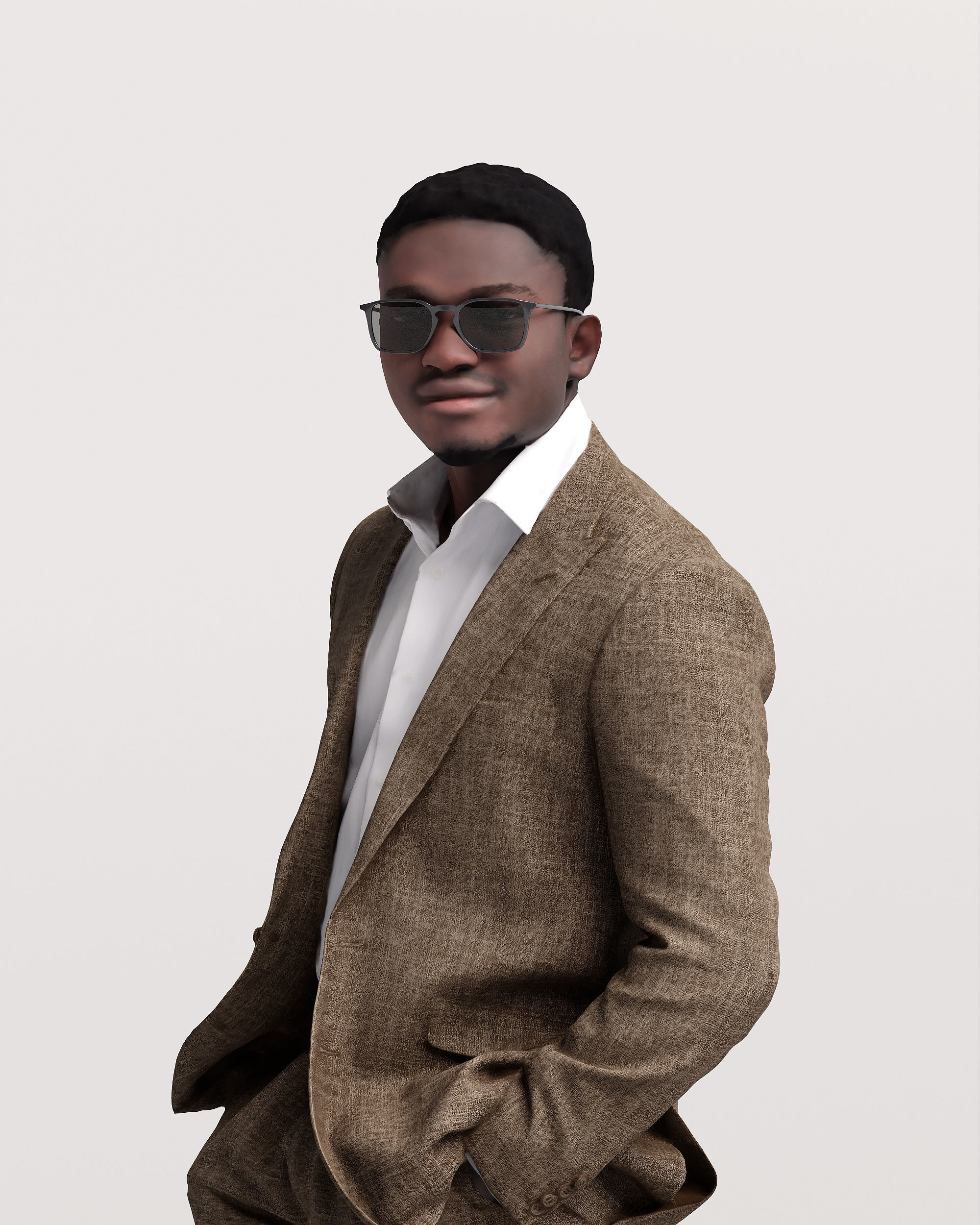 Humano Man opening car 2011-7 3D model_8