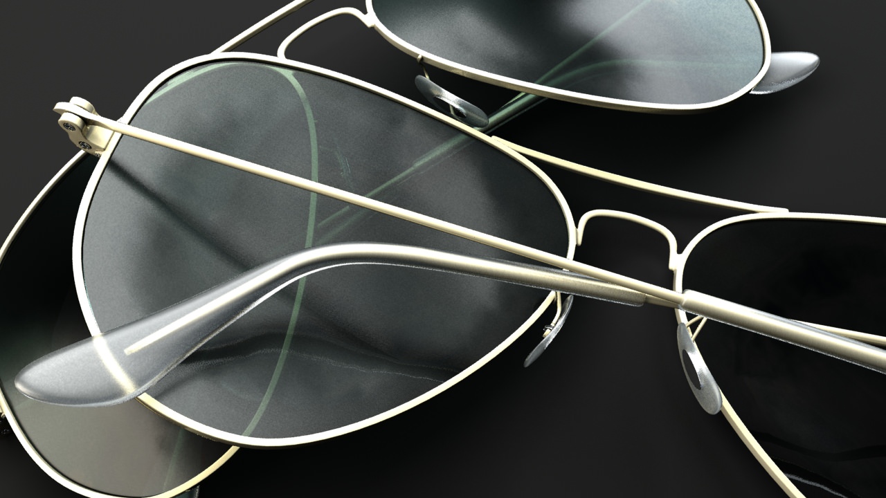 Ray-Ban Aviator 3D model_2